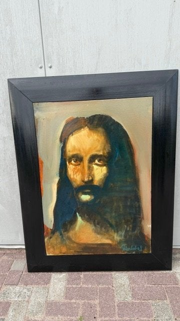 jezus portret peter donkers, Ophalen, Gesigneerd, Portret of Personen