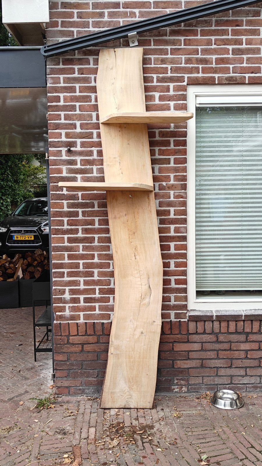 Unieke Boekenplank van Schaaldeel - ca. 260 cm hoog, Ophalen, Met plank(en), Gebruikt, 100 tot 150 cm