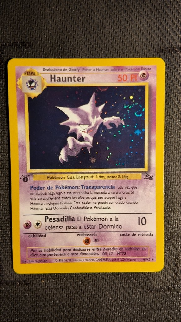 Haunter 6 Fossil 1st Ed | Pokemon kaart, Ophalen, Zo goed als nieuw, Losse kaart, Foil