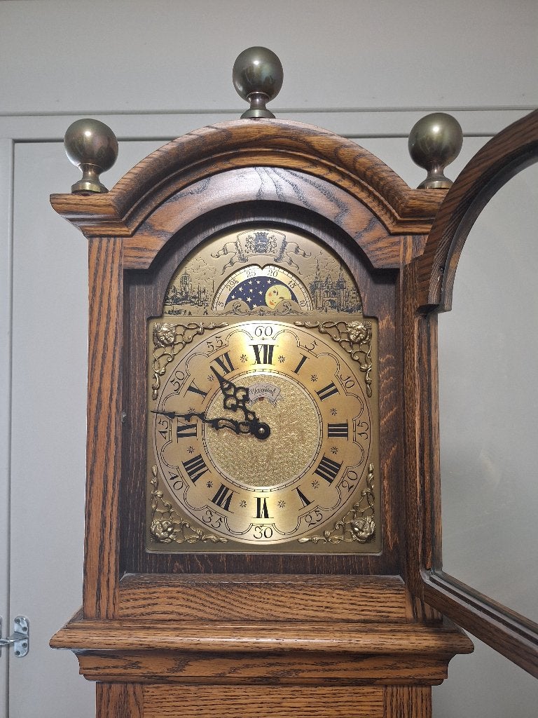 Staande klok met Warmink uurwerk, Ophalen