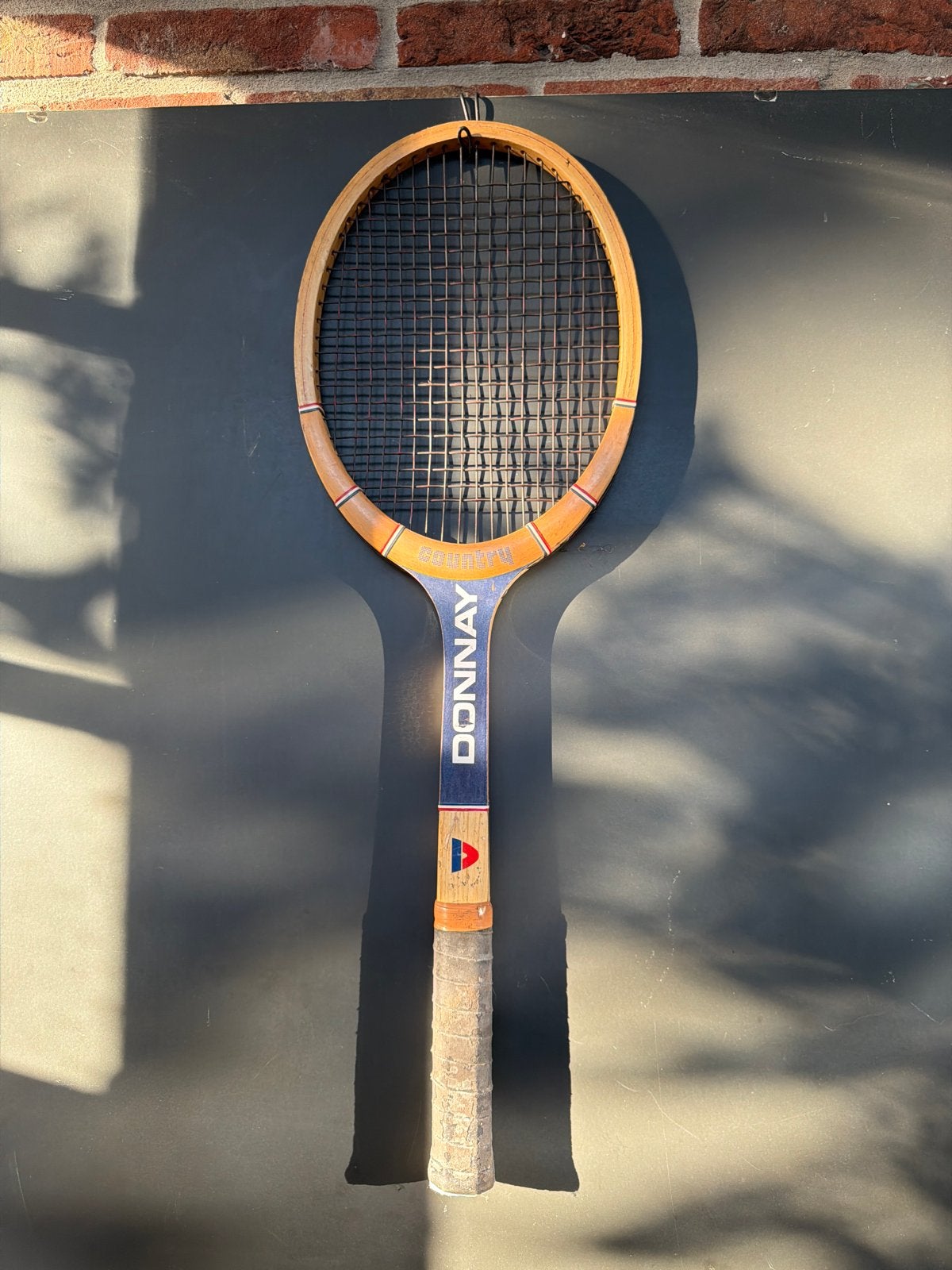 Vintage Donnay houten tennisracket - Decoratie, Sport en Fitness, Tennis, Ophalen of Verzenden, Gebruikt, Racket, Dunlop