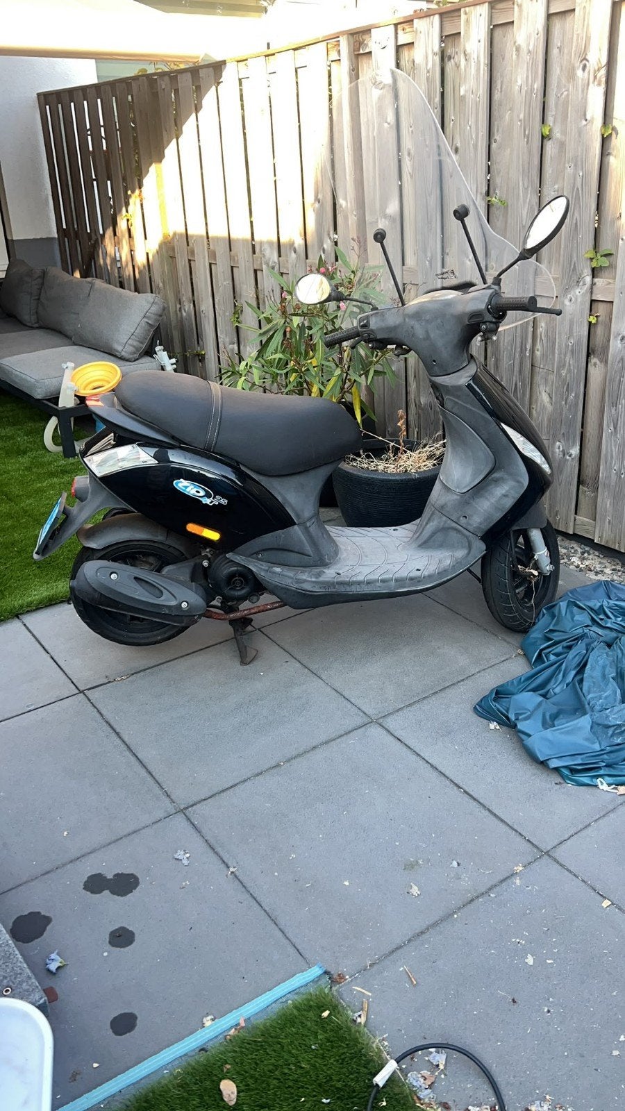 Piaggio Zip Scooter - Zwart, Gebruikt, Fietsen en Brommers, Brommers | Overige merken, Ophalen, Gebruikt, Maximaal 25 km/u, Piaggio