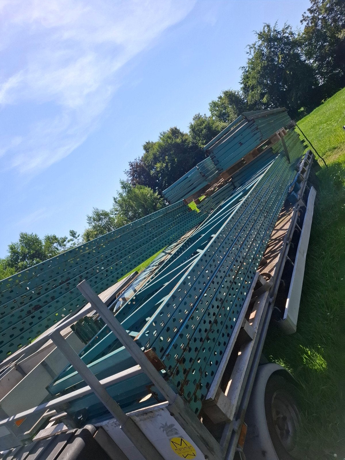 Stelling staander ligger palletstelling pallet opslag, Ophalen