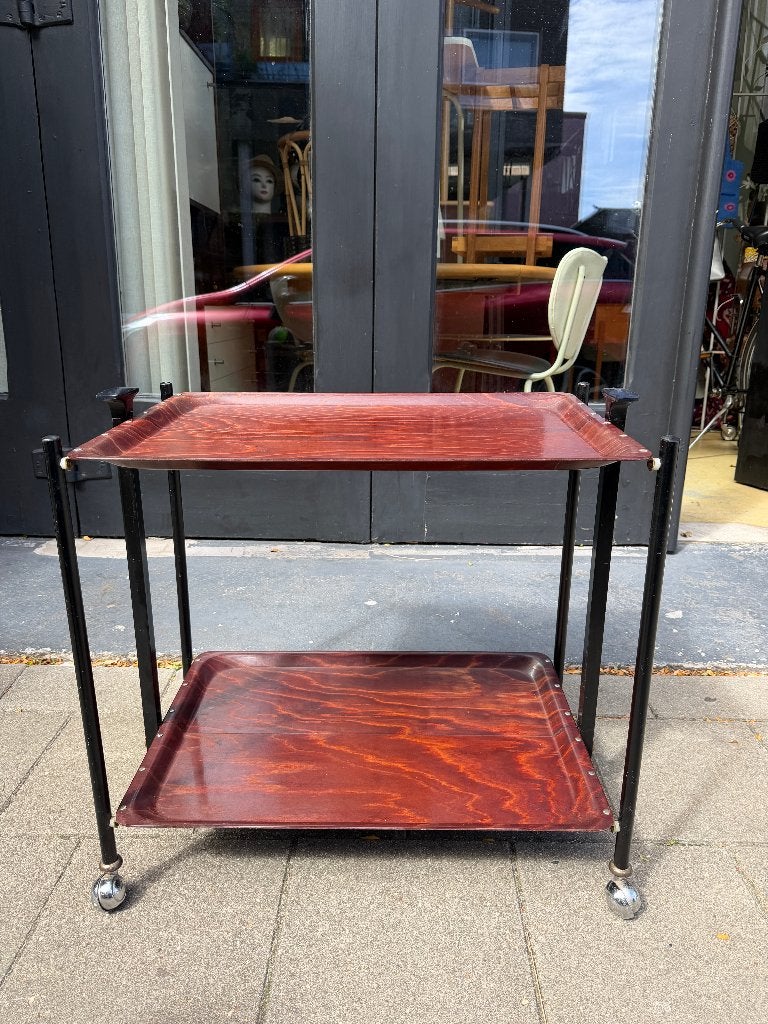 Vintage design Gerlinol trolley, midcentury theewagen