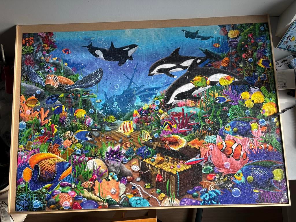 Puzzel - 3000 stuks -Jewels of the Deep - compleet - ophalen, Ophalen, Meer dan 1500 stukjes