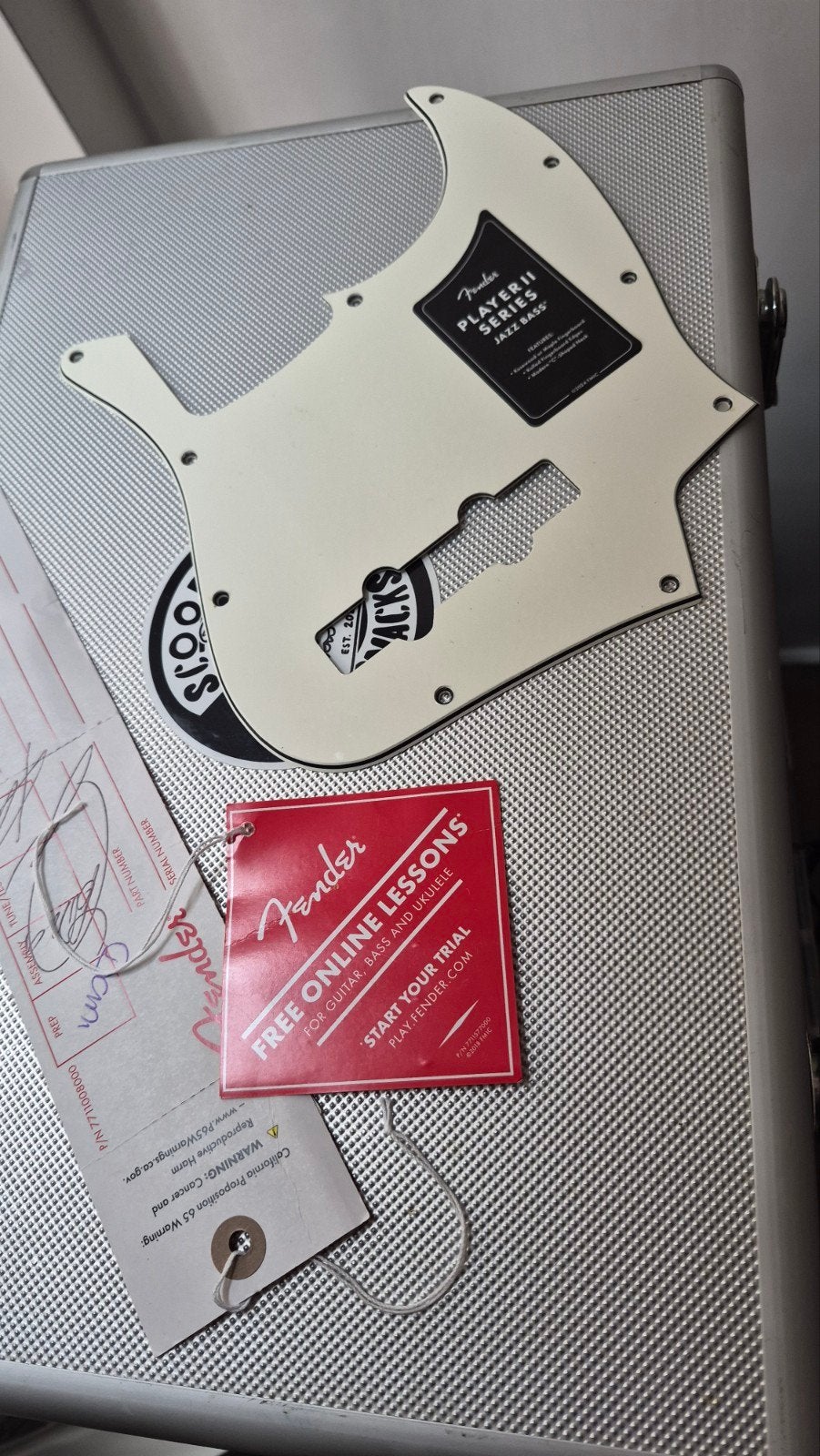 Originele en nieuwe Fender Jazzbass pickguard, Ophalen of Verzenden, Solid body, Fender