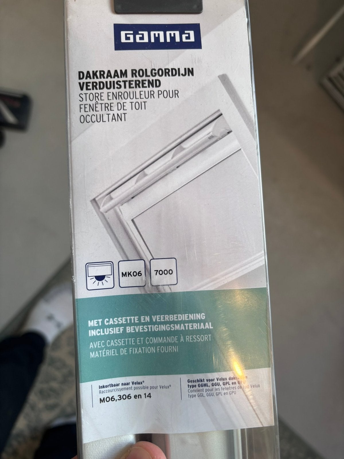 Dakraam rolgordijn verduisterend wit MK06 Velux dakraam, Ophalen of Verzenden, Nieuw, Wit