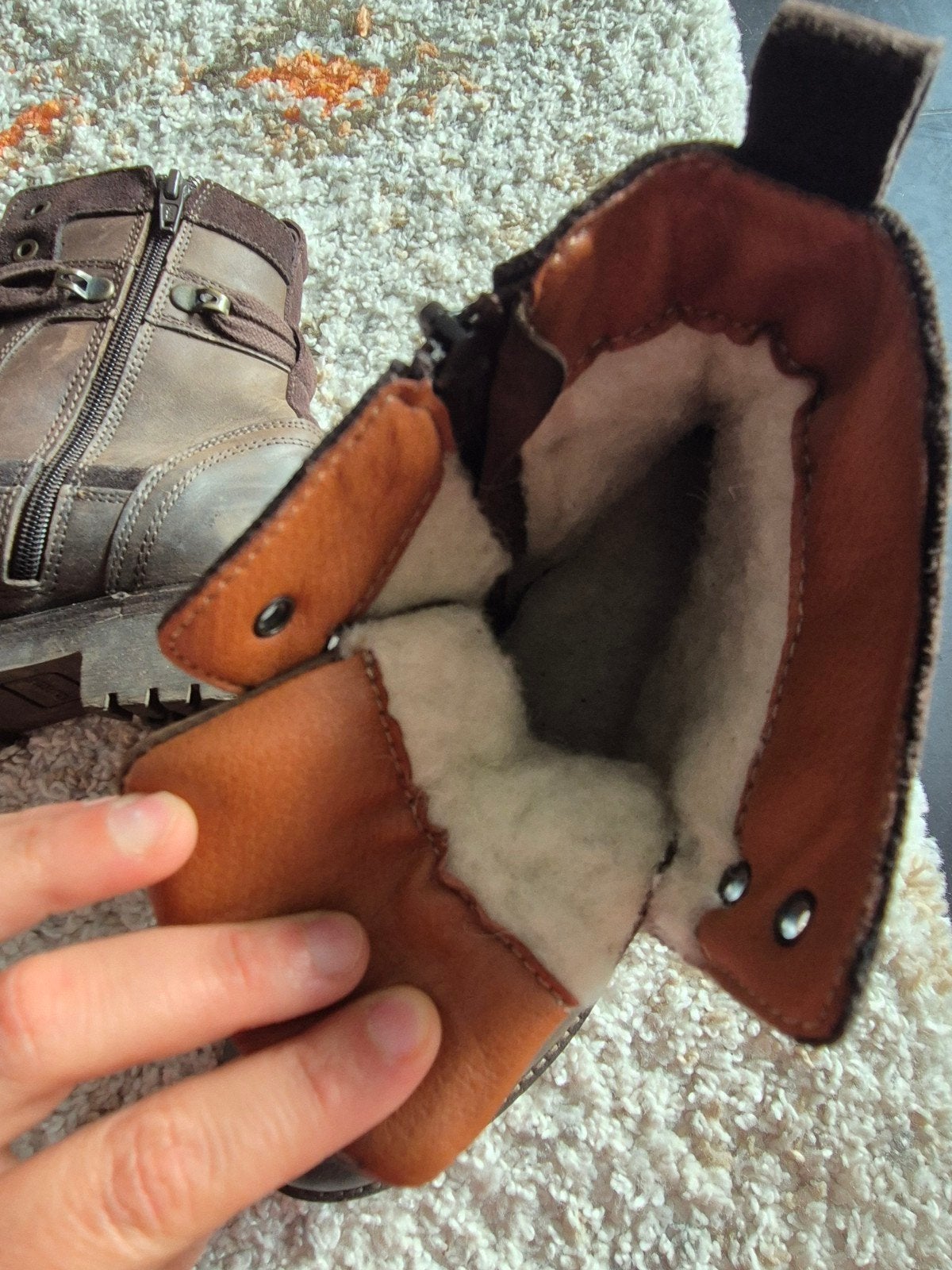 Warme bruine Travelin' laarzen met schapenwol, Travelin', Bruin, Lage of Enkellaarzen, Ophalen of Verzenden
