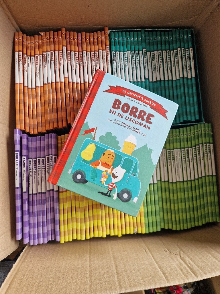 Borre boekjes, groep 1 , 1&2, 2, 3, 4 en 5, Boeken, Ophalen, Gelezen, Fictie algemeen