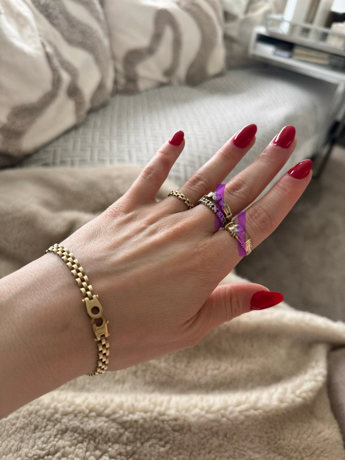 Rolex schakel armband ring oorbellen 14 karaat goud zgan, Sieraden, Tassen en Uiterlijk, Ophalen of Verzenden, Zo goed als nieuw