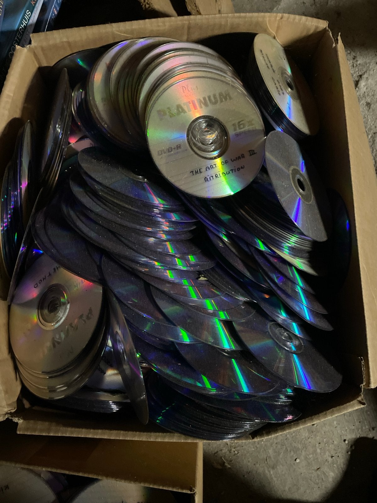 Gebruikte DVD's voor hobby of decoratie, Ophalen, Gebruikt