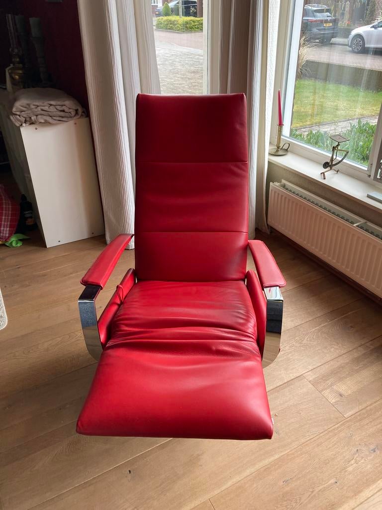 Jori JR-3570 Idaho relax/tv fauteuils, Ophalen, Design, Leer, Zo goed als nieuw