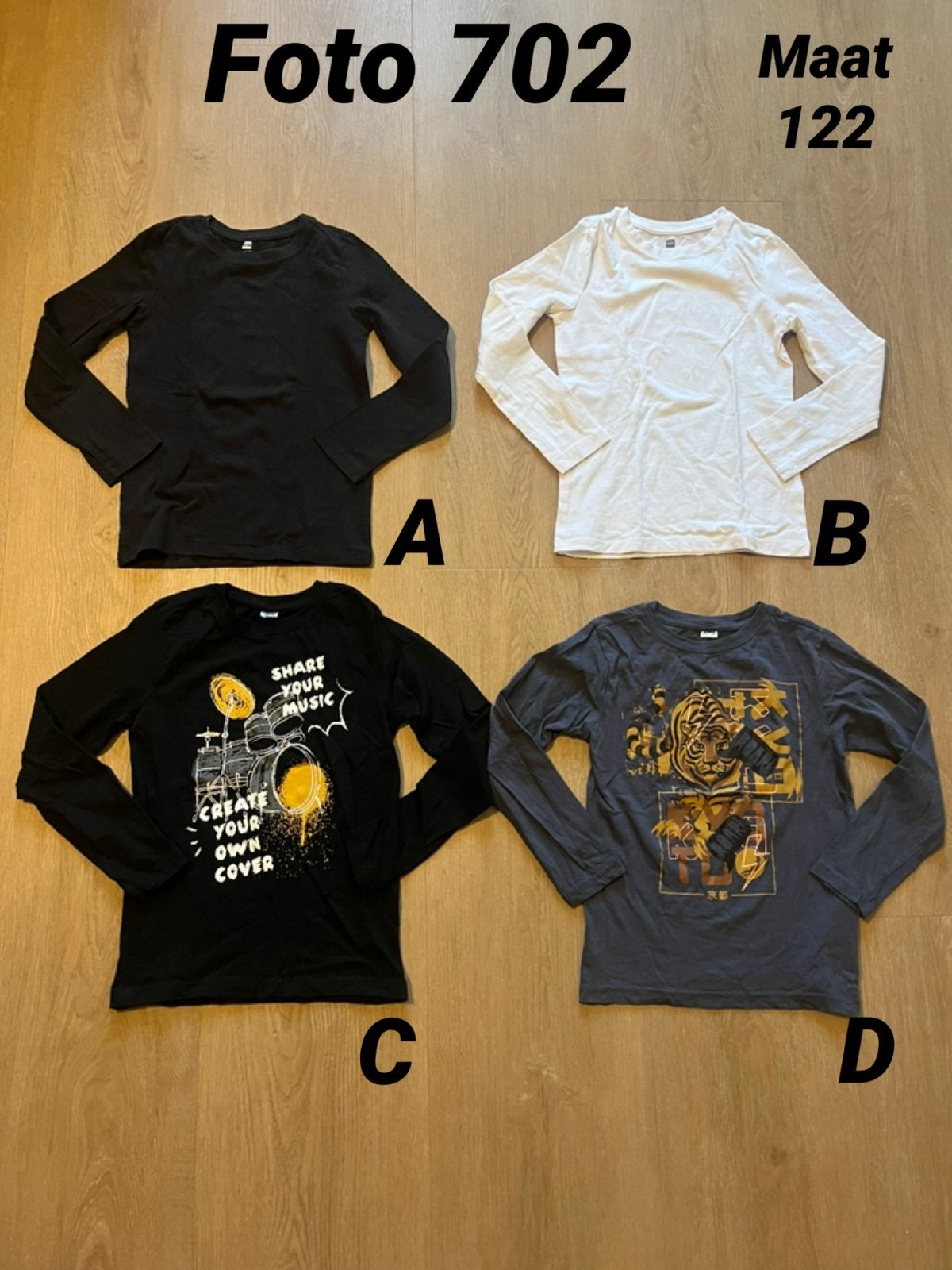 Longsleeve jongen maat 122 zgan *foto 702*, Kinderen en Baby's, Ophalen of Verzenden, Zo goed als nieuw, Jongen, Shirt of Longsleeve