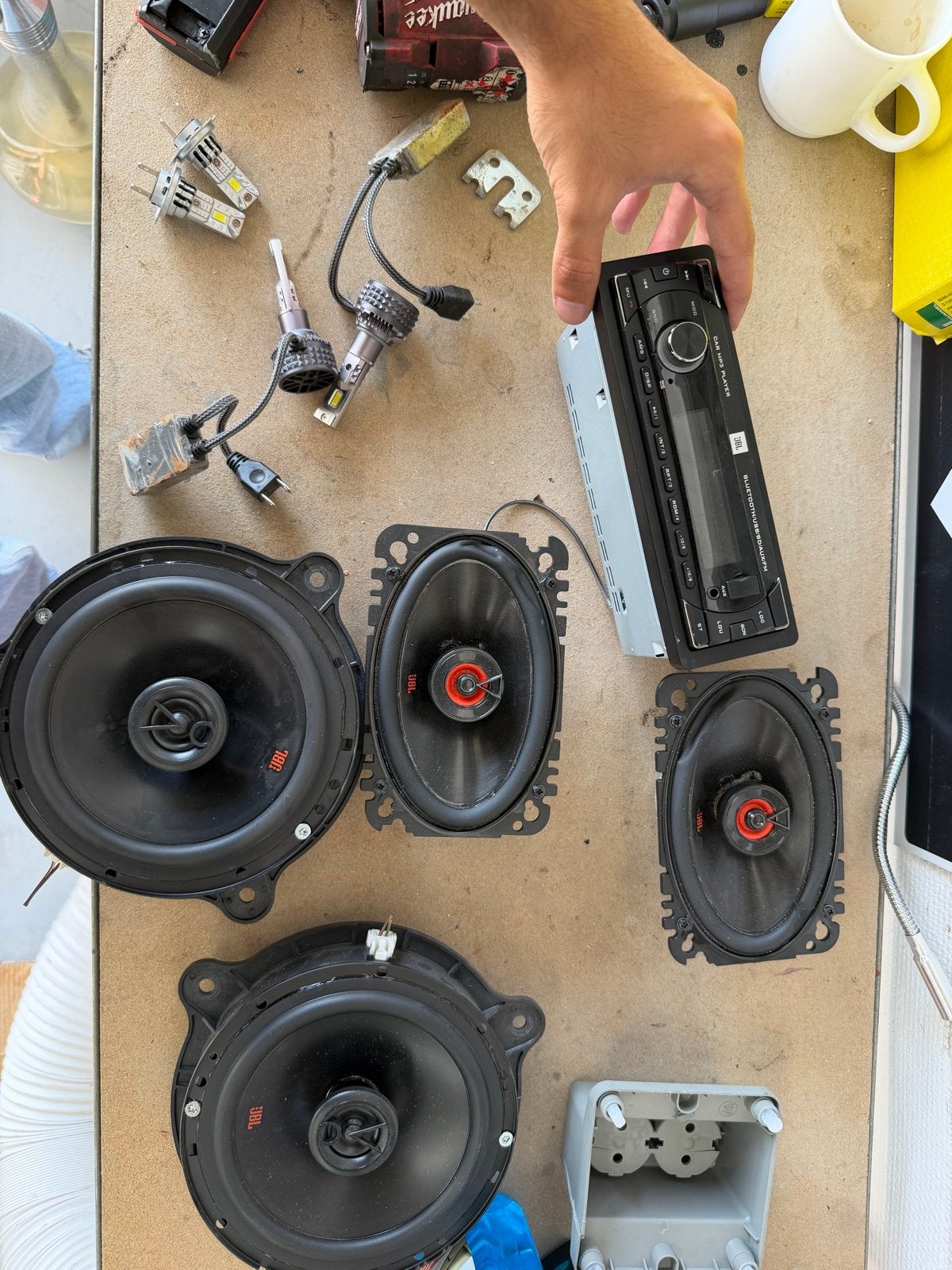 JBL Auto Audio Set: Radio, Speakers & LED Verlichting, Ophalen of Verzenden, Zo goed als nieuw