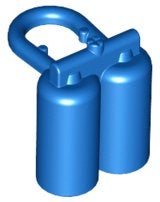 Lego Blue Minifigure Air Tanks, Gebruikt, Overige thema's, Lego, Accessoire