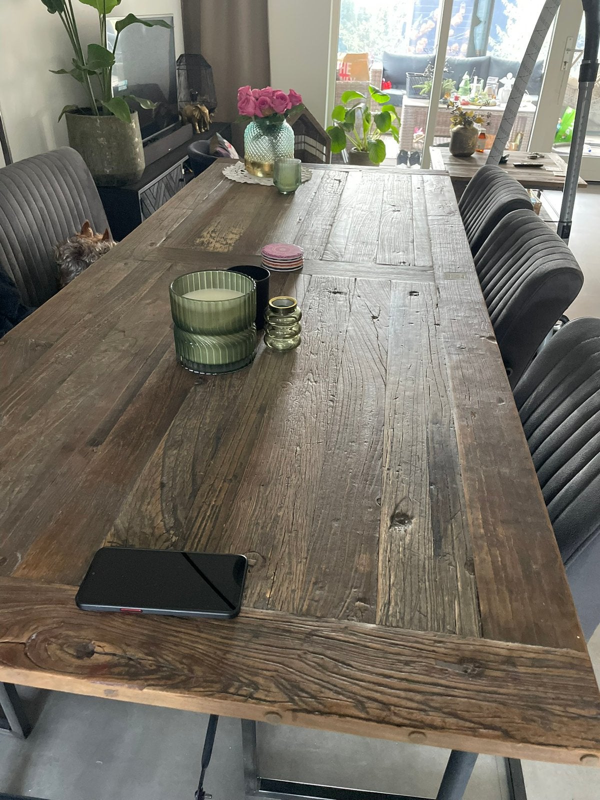 Rivièra Maison Brooklyn Eettafel, Ophalen, 200 cm of meer, 50 tot 100 cm, Zo goed als nieuw