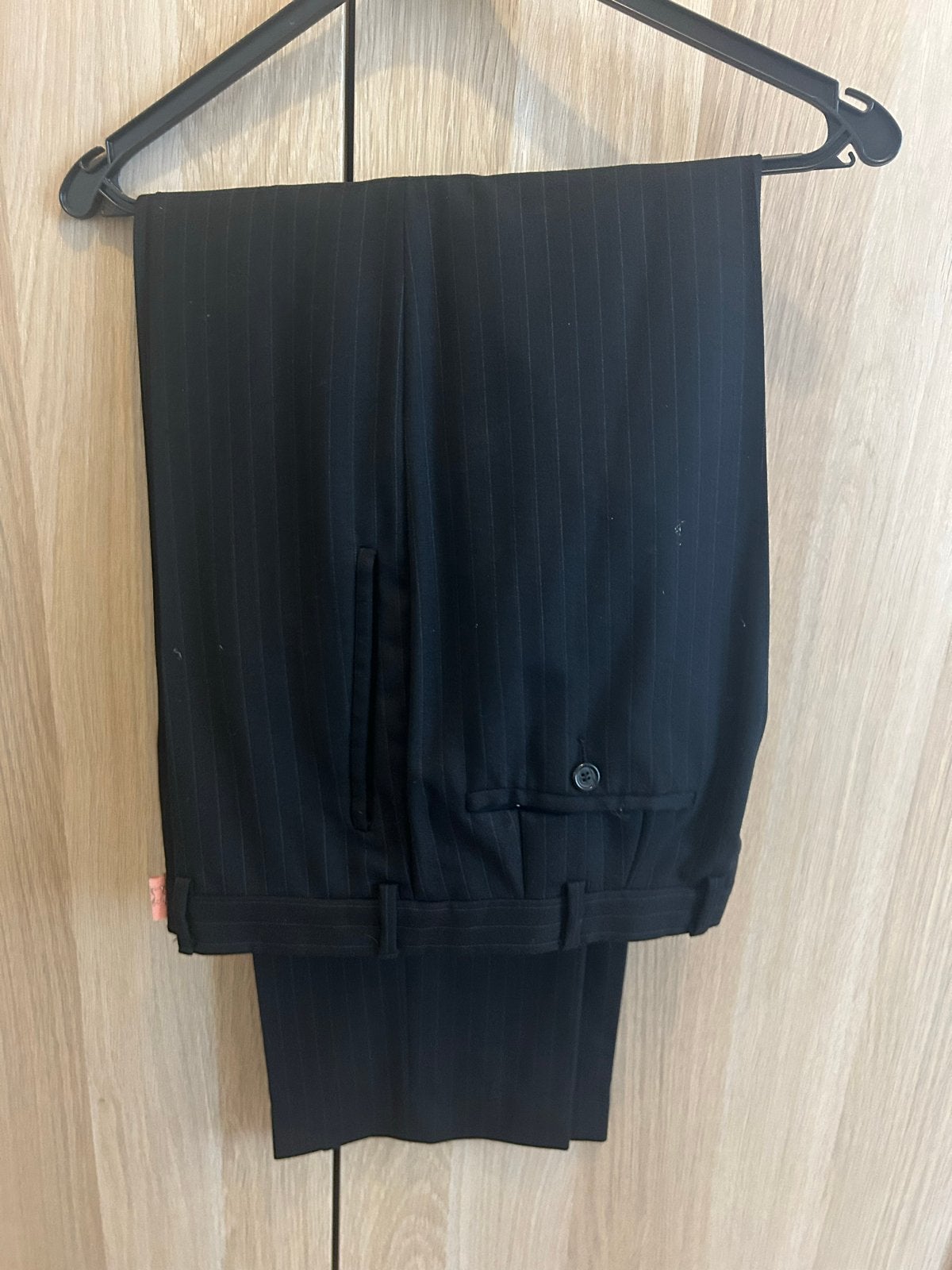 Prada donkerbruin herenkostuum met licht streepje, maat 50, Ophalen of Verzenden, Gedragen, Maat 48/50 (M), Bruin