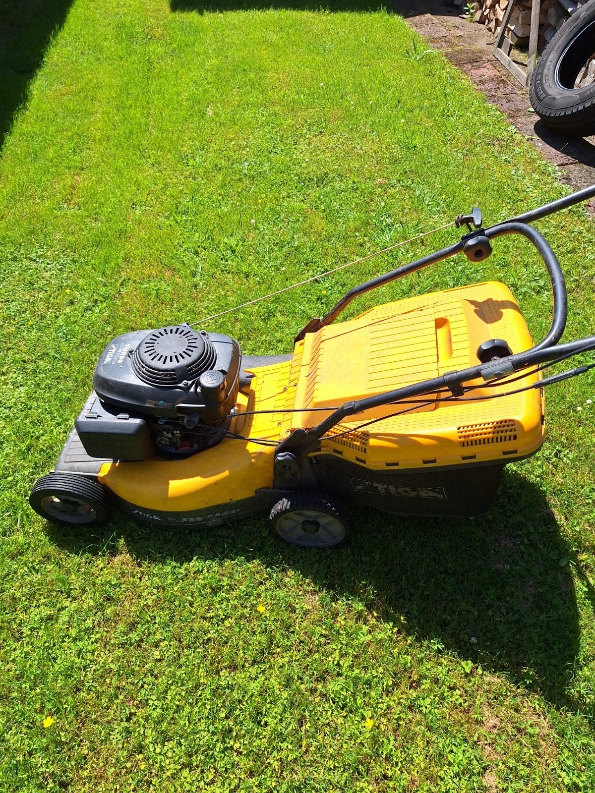 Stiga Turbo 48S grasmaaier - Benzine, 48 cm maaibreedte, Ophalen, Cirkelmaaier, Gebruikt, Stiga