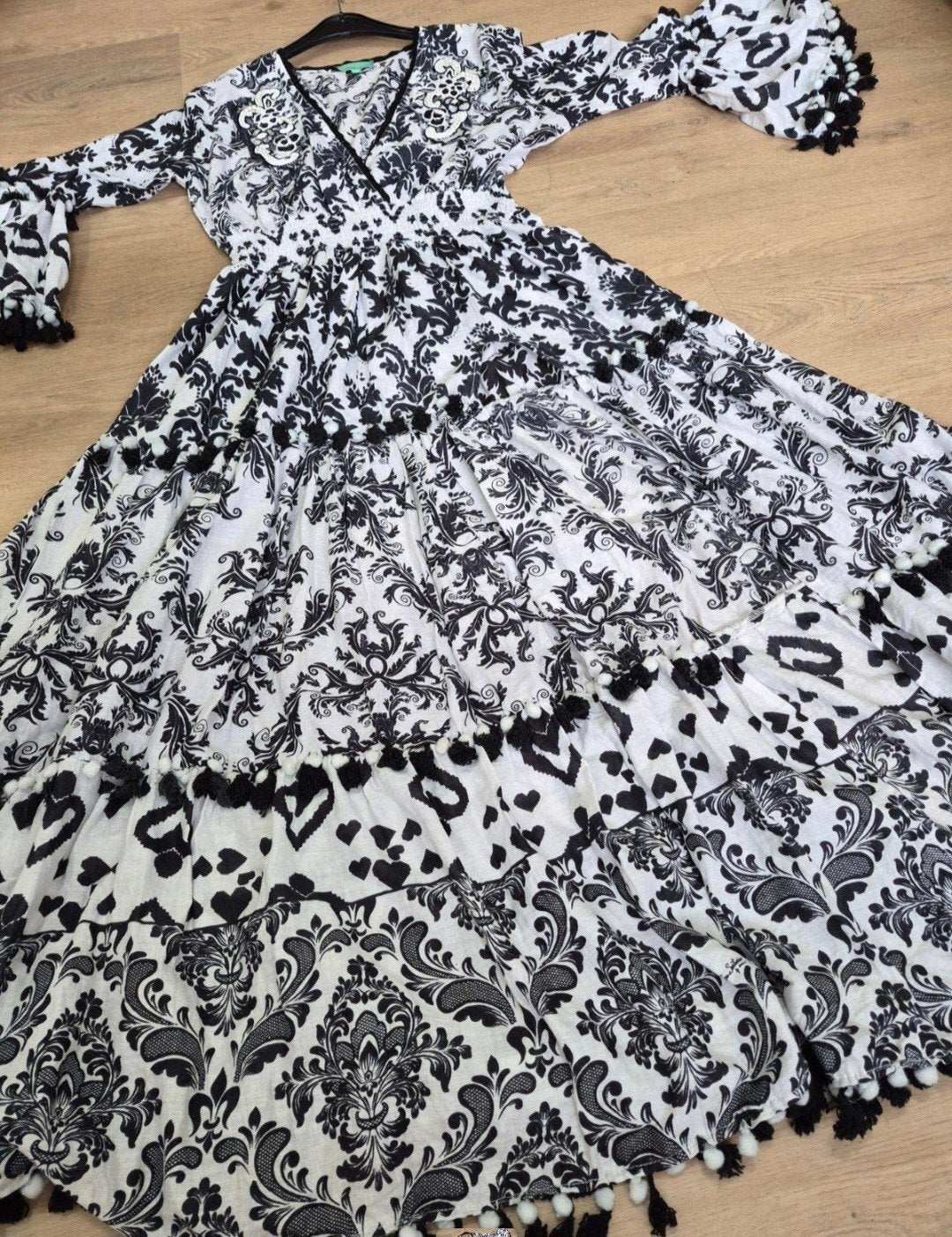 antica sartoria maxi jurk one size L -xl boho gypsy summer, Antica sartoria, Overige kleuren, Maat 42/44 (L), Ophalen of Verzenden