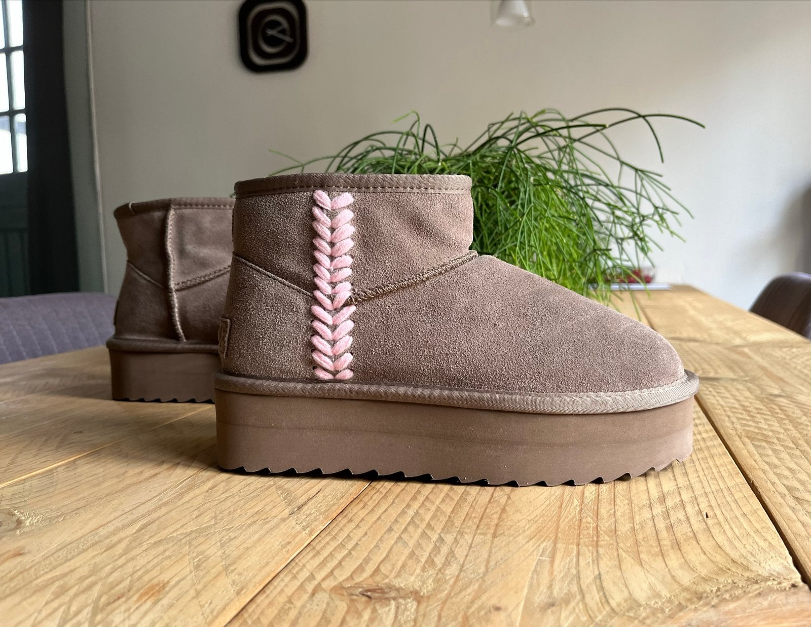 Colors of California Snowboots -lookalike UGG, Bruin, Verzenden, Snowboots, Zo goed als nieuw