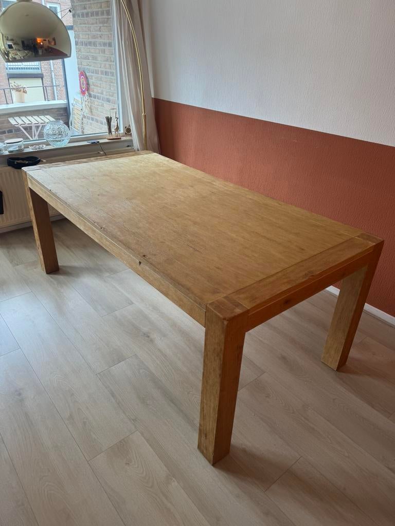 Eetkamer tafel, Huis en Inrichting, Tafels | Eettafels, Ophalen, Gebruikt, 200 cm of meer, 50 tot 100 cm