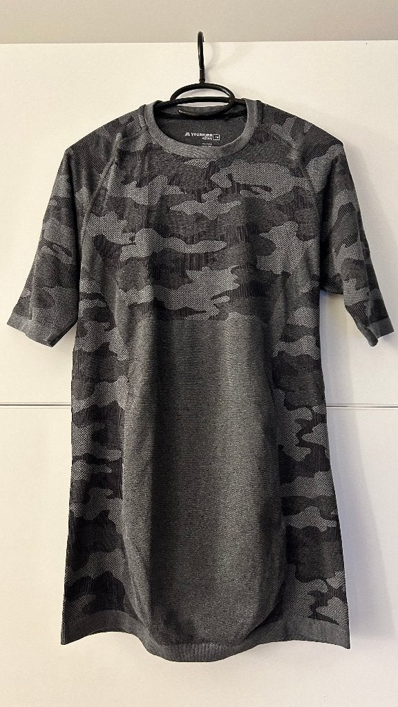 Yourturn active grijze T-shirt met print, Maat 46/48 (XL) of groter, Ophalen of Verzenden, Zo goed als nieuw, Korte mouw