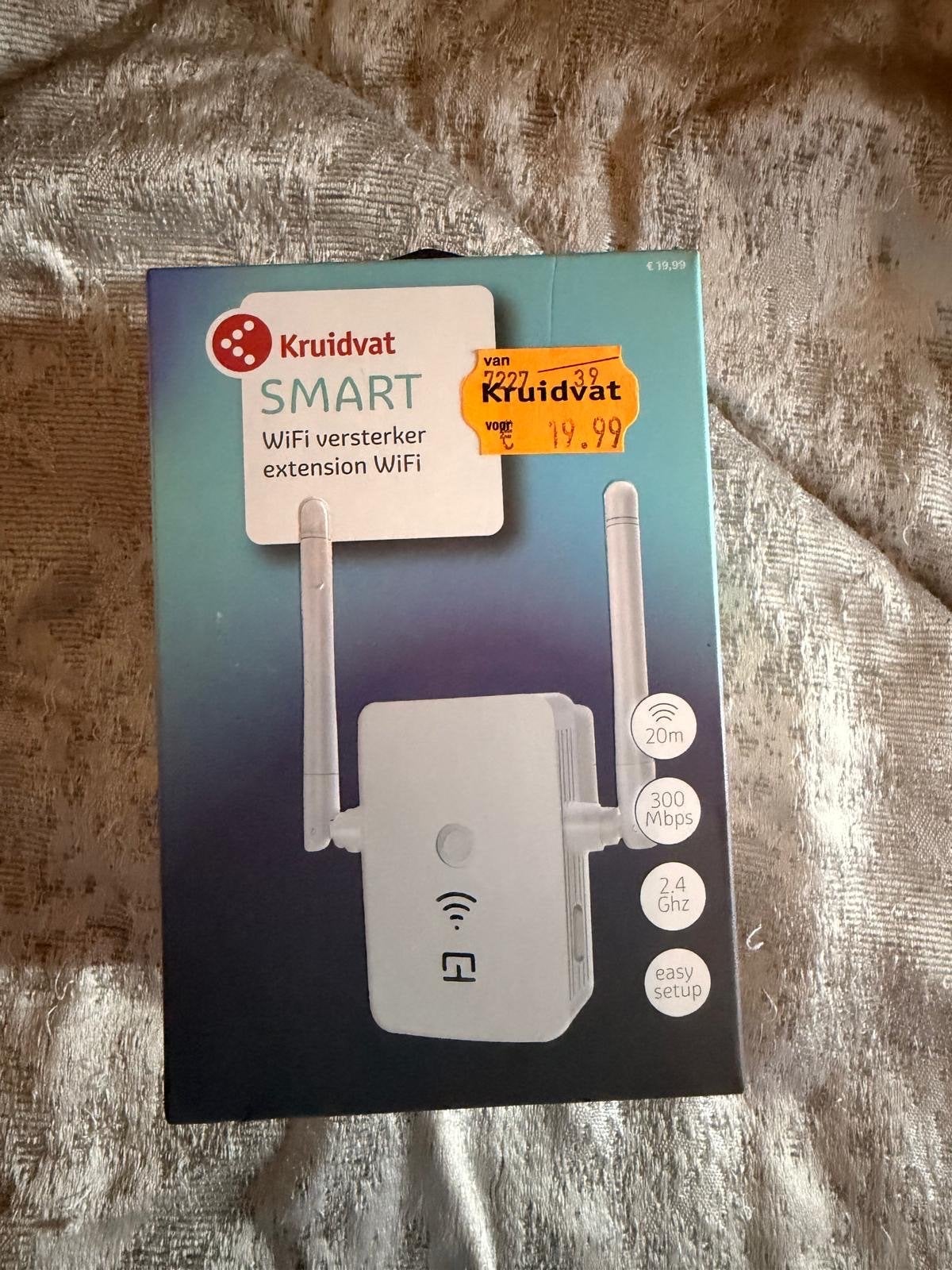 Kruidvat Smart WiFi Versterker - 300 Mbps, 2.4 Ghz, Computers en Software, Ophalen of Verzenden, Nieuw