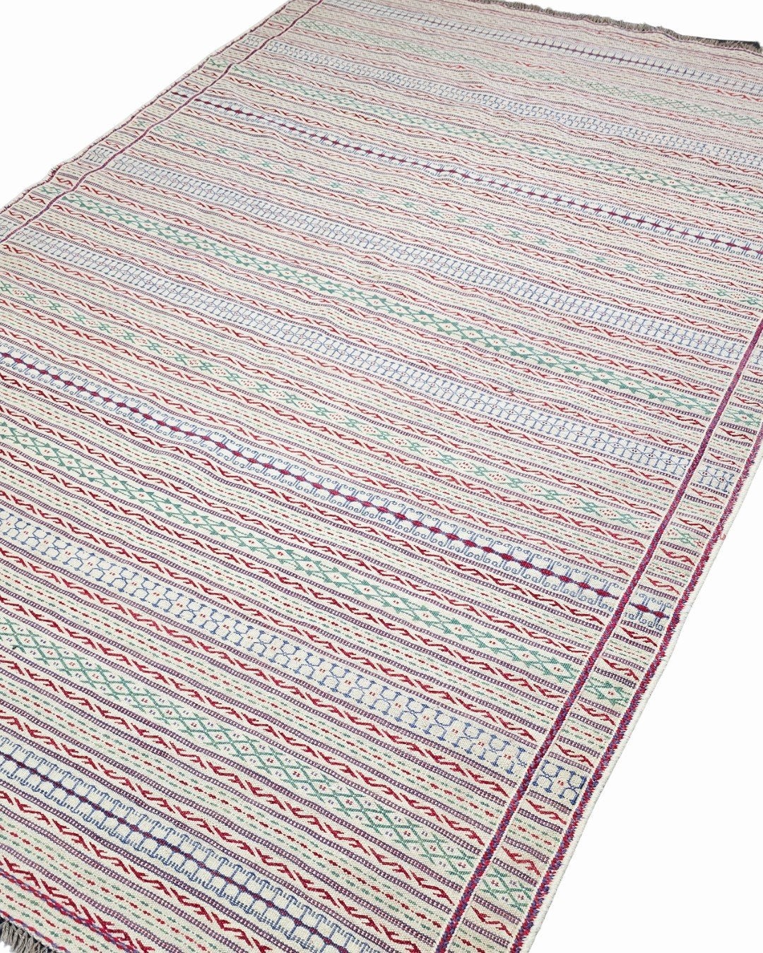 Groot Kelim Flatweave Jejim 300x200 wollen vloerkleed, 1185VB, Info@rugsandcarpets.nl, De handelmaatschappij, 150 tot 200 cm