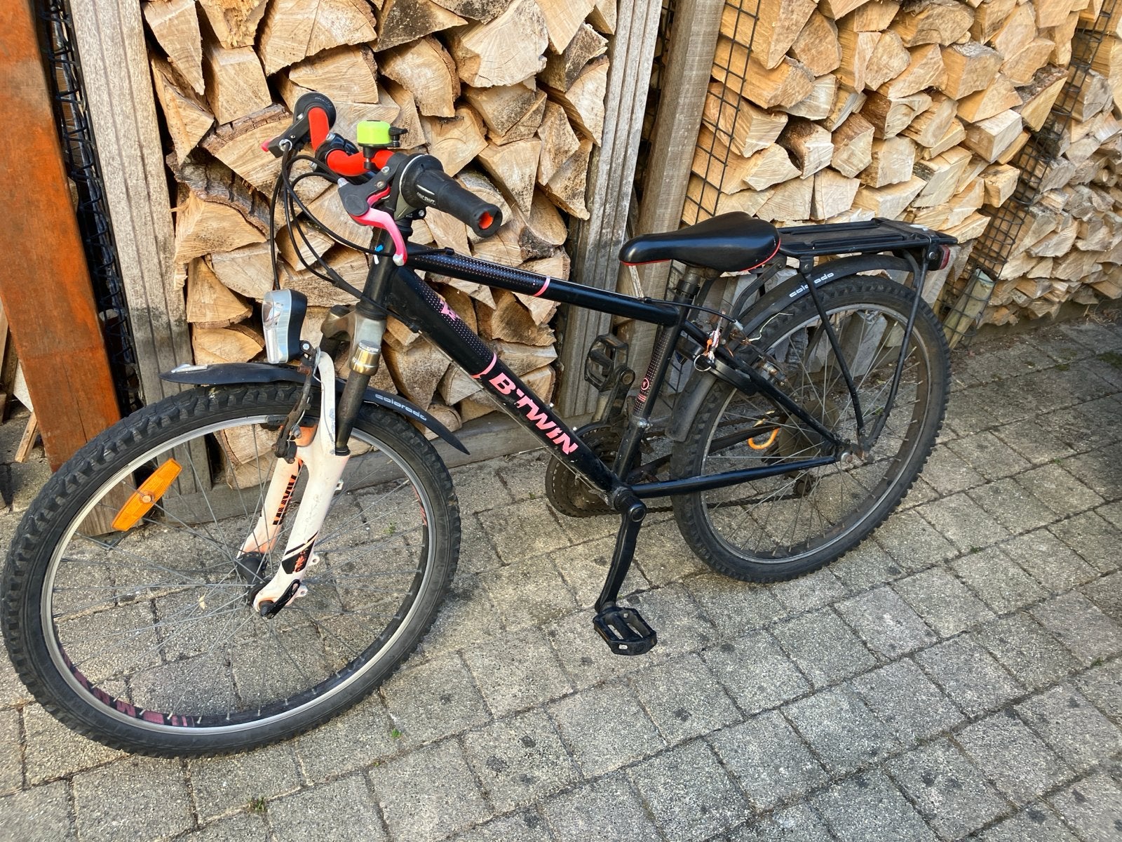 B’twin mountain bike 24 inch, Ophalen, Gebruikt, Velgrem, 20 inch of meer