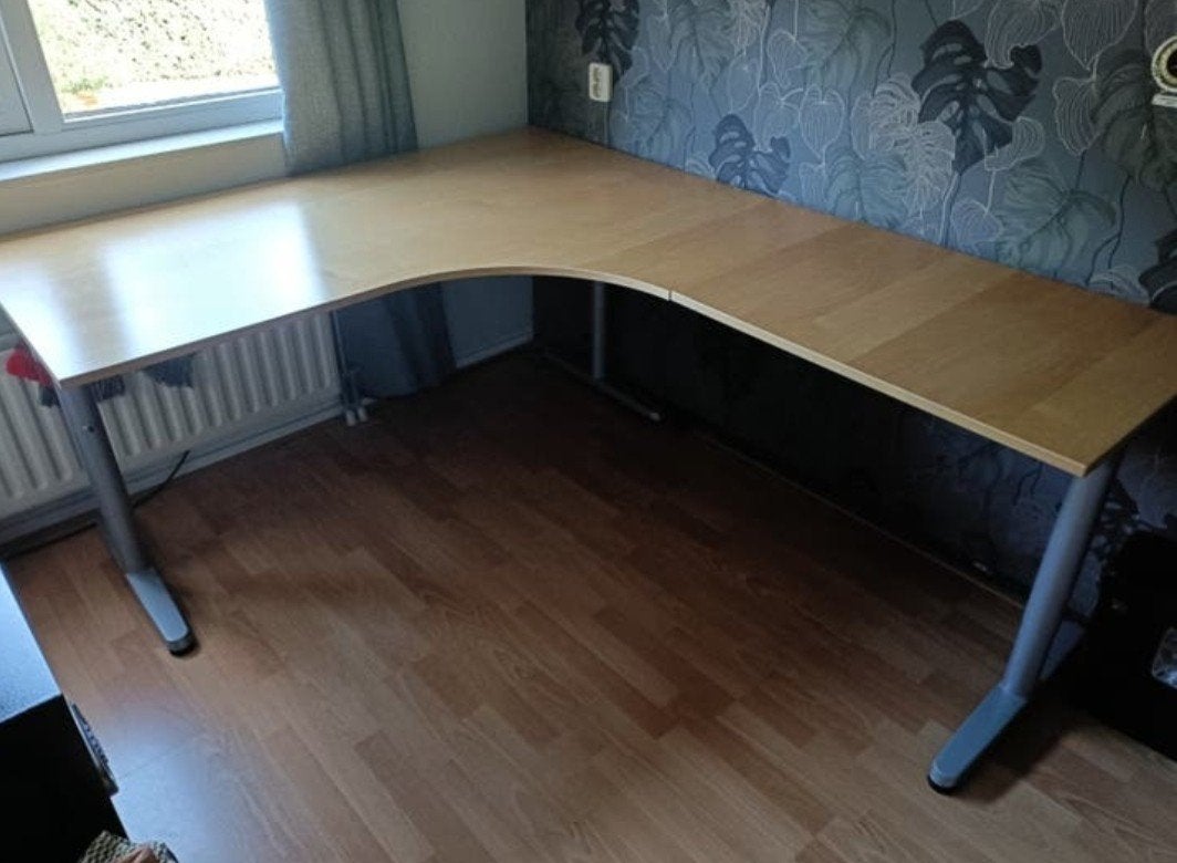 Hoekbureau - Licht houtkleur - Keurig onderhouden, Ophalen, Demontabel, Gebruikt, Hout