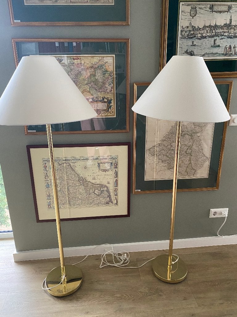 Twee mooie staande schemerlampen, Ophalen, Overige materialen, Gebruikt, 100 tot 150 cm