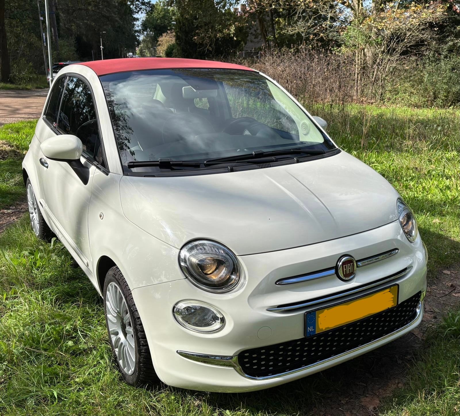 Zeer nette Fiat 500 cabrio automaat, Dealer onderhouden, Stof, Cabriolet, 0 kg