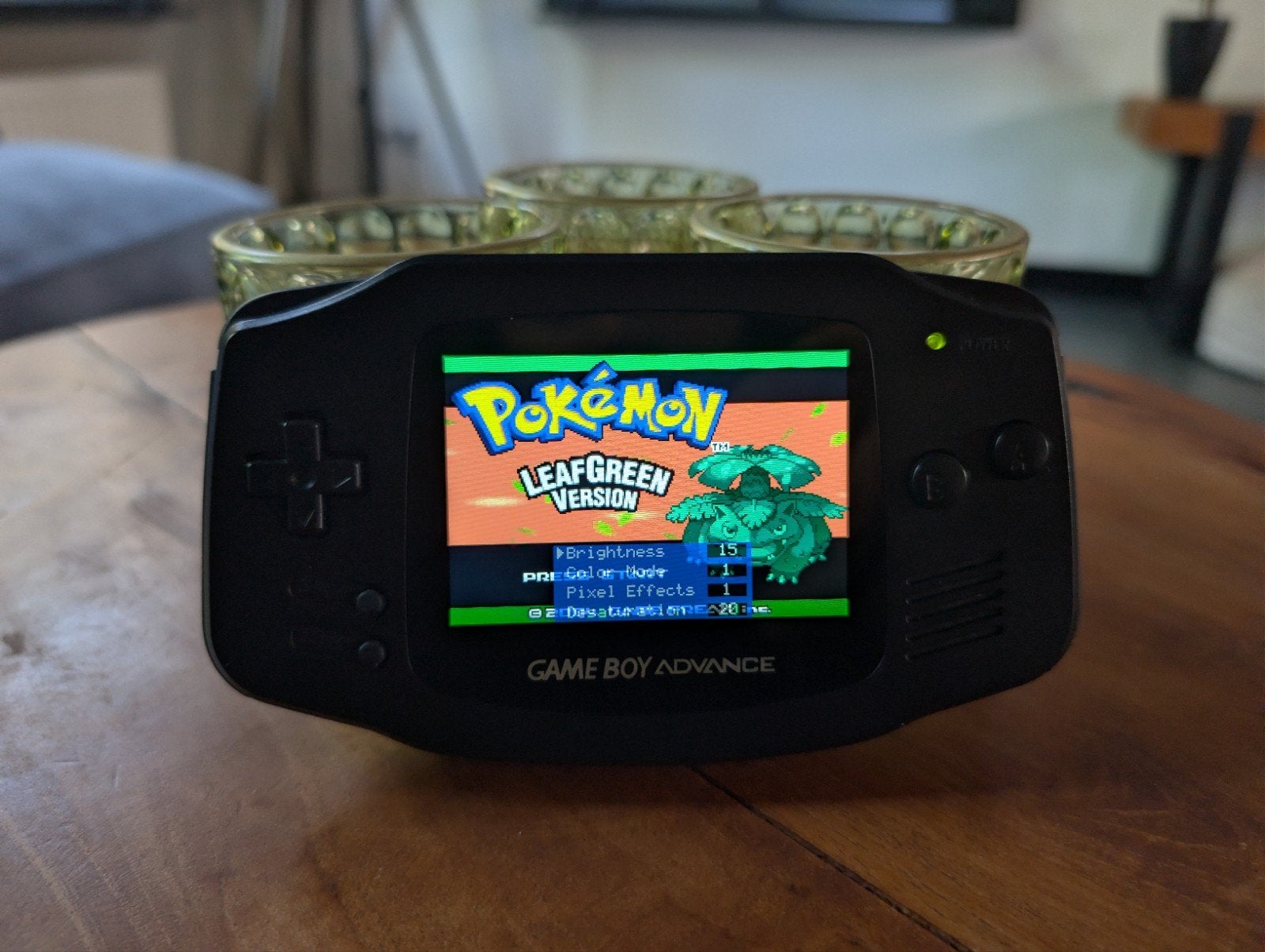 Game Boy Advance Matte Black | Hispeedido V5 IPS | USB-C Mod, Ophalen of Verzenden, Zo goed als nieuw, Game Boy Advance