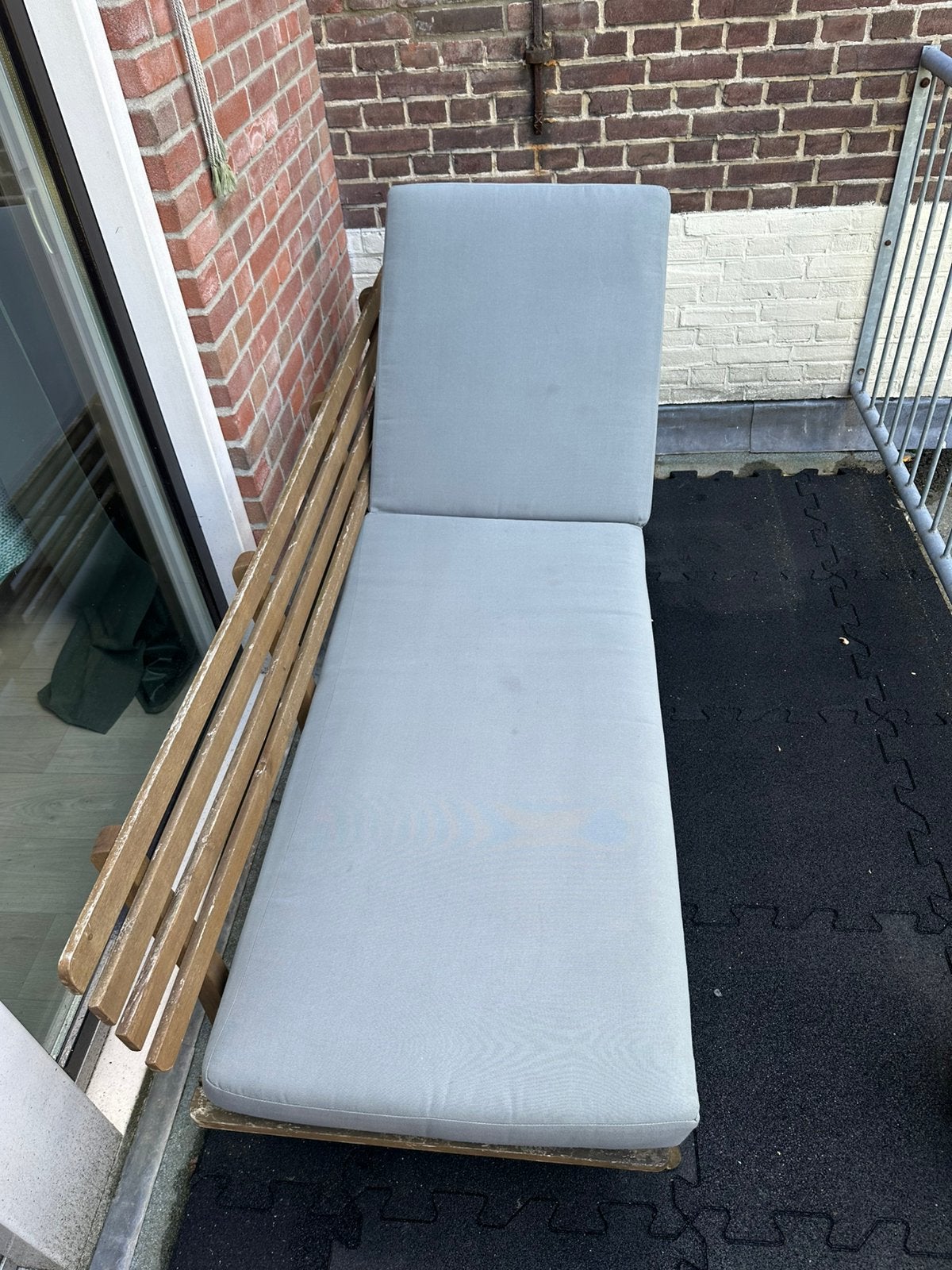 Houten tuinbank verstelbaar, Ophalen, Zo goed als nieuw, Hout, Verstelbaar