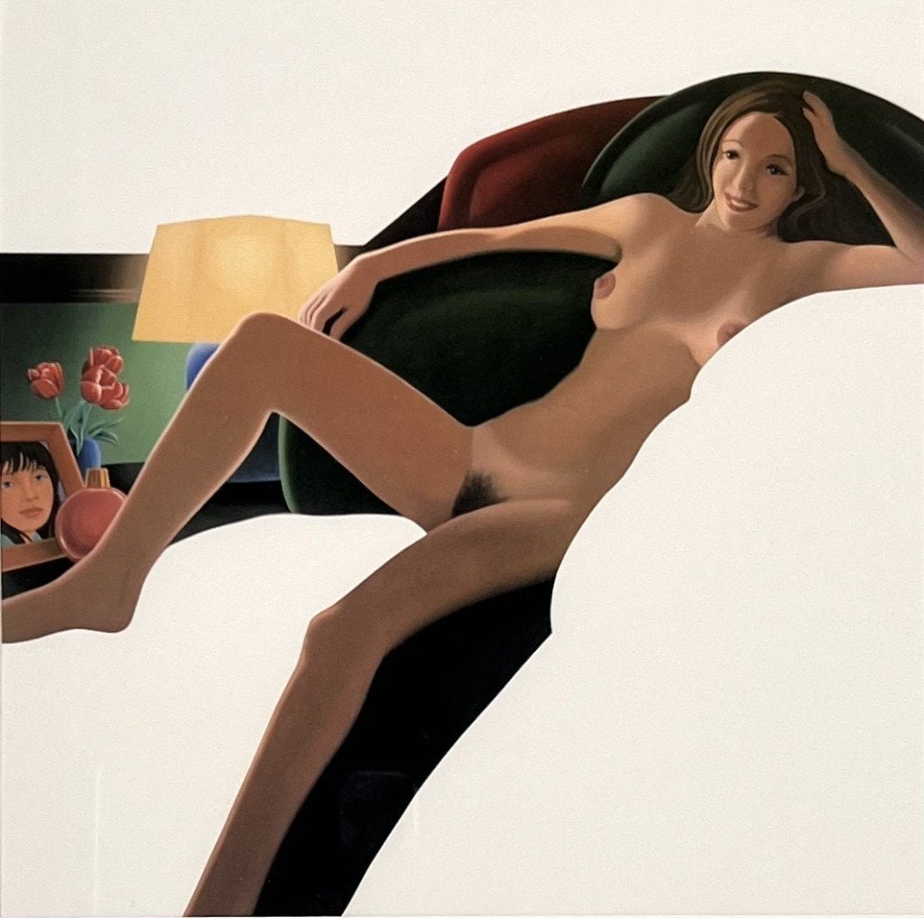 67. Kunstprent, Tom Wesselmann - "Nude with lamp", Pop Art, Ophalen of Verzenden