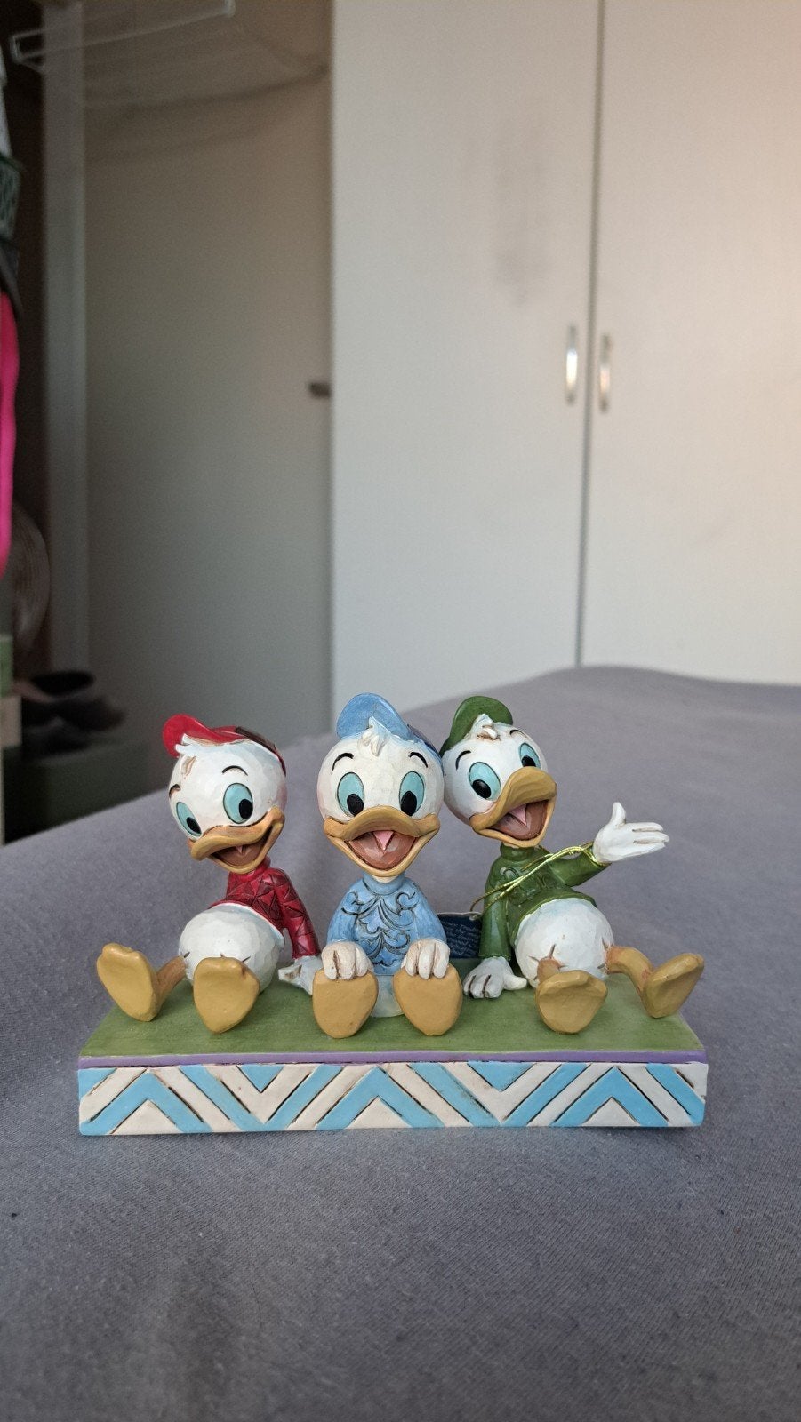 Disney Traditions Kwik, Kwek en Kwak beeldje, Verzamelen, Ophalen, Donald Duck, Zo goed als nieuw, Beeldje of Figuurtje