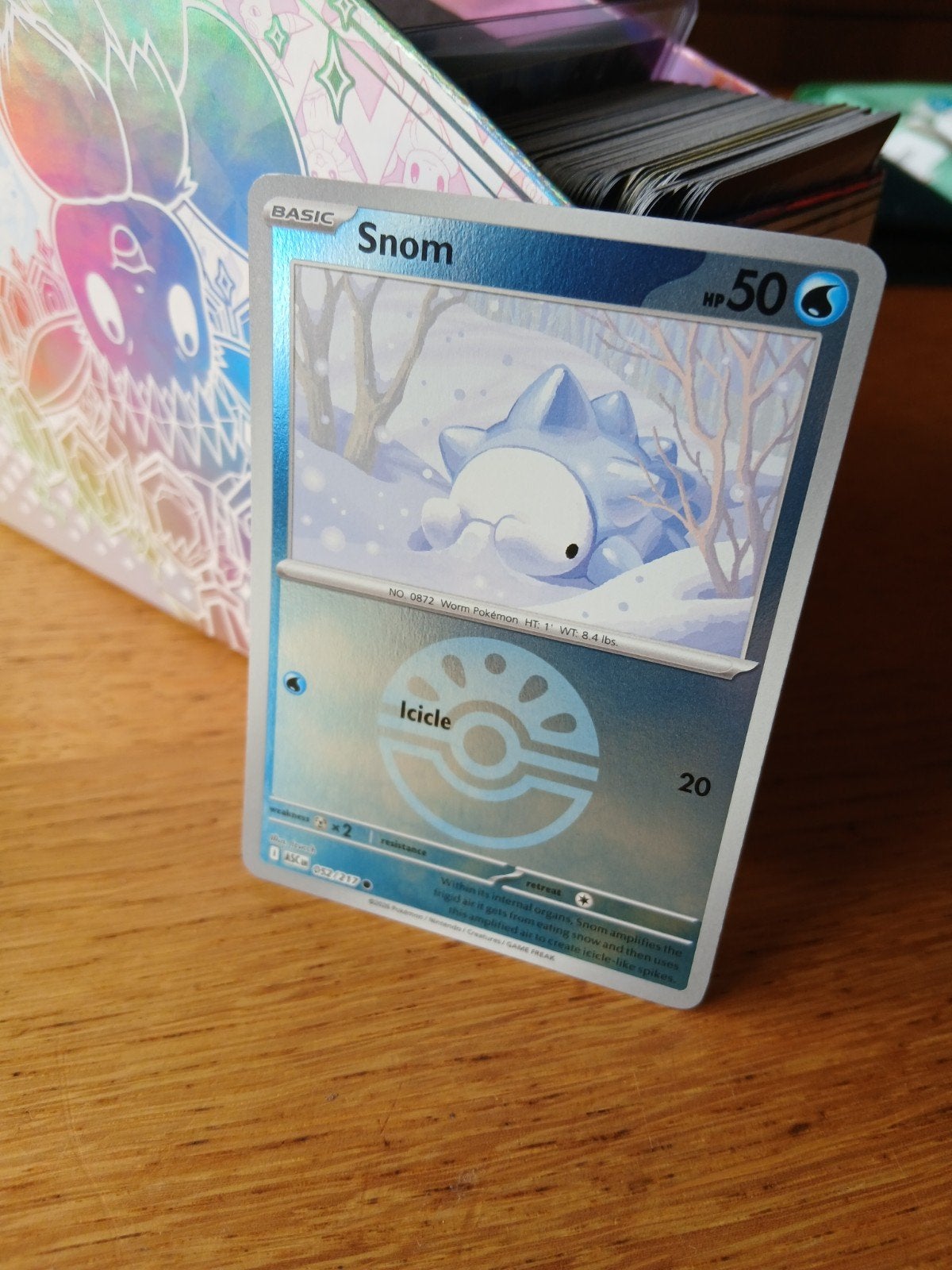 Pokémon Kaart Snom (Basic) - Foil, Ophalen of Verzenden, Zo goed als nieuw, Losse kaart, Foil