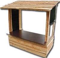 Houten marktkraam / verkoopkraam - ideaal voor evenementen, Ophalen of Verzenden, Zo goed als nieuw