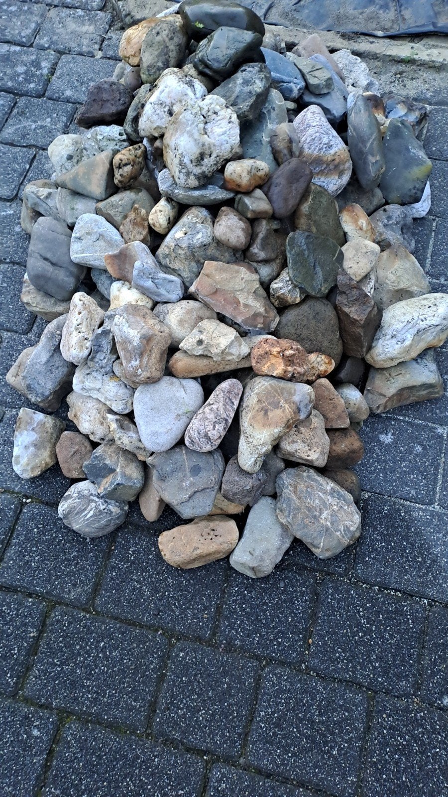 Maaskeien + lavastenen, Ophalen