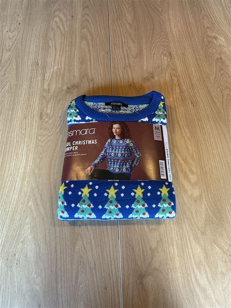 Lidl kerst trui nieuw maat M, Kleding | Dames, Truien en Vesten, Nieuw, Maat 38/40 (M), Zwart, Verzenden