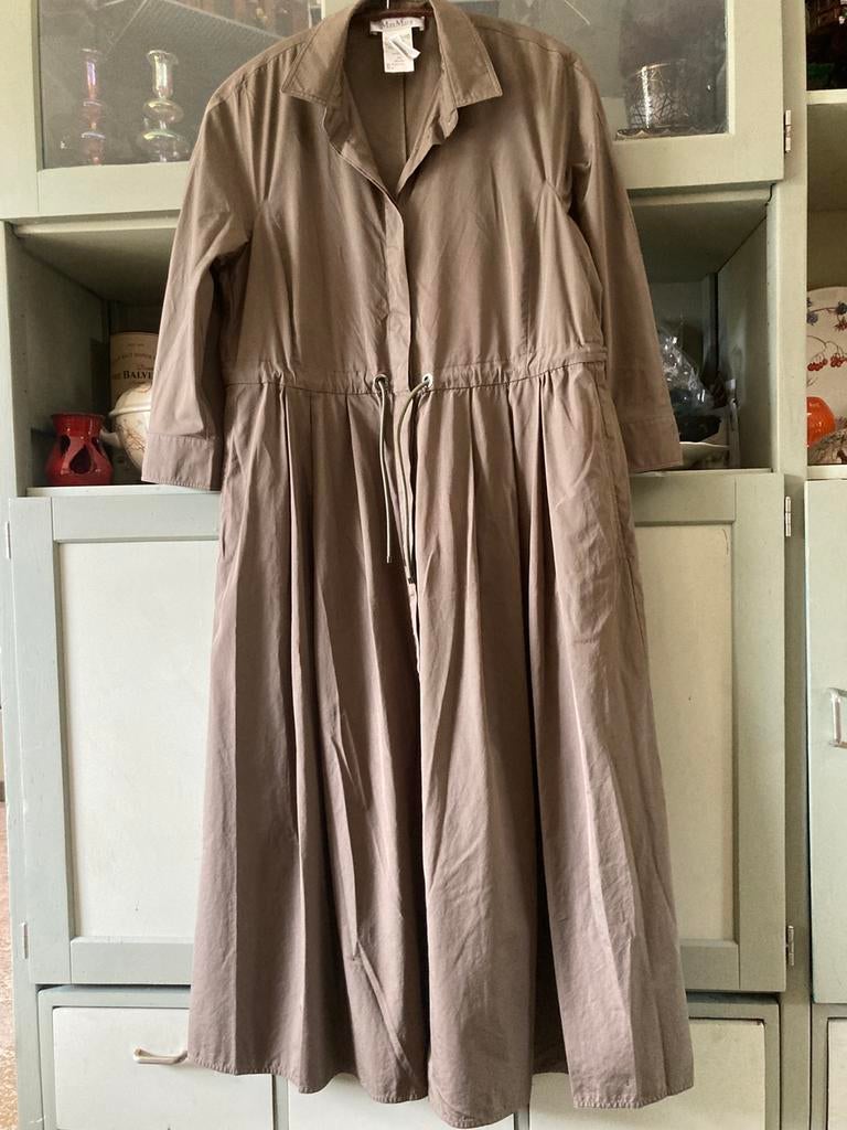 Max Mara,  jurk maar D44, Bruin, Maat 42/44 (L), Ophalen of Verzenden, Zo goed als nieuw