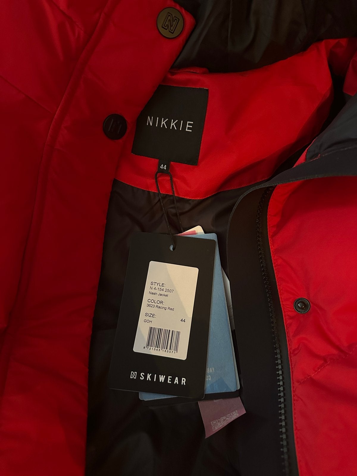 Nikkie Skiewear Puffer Jacket Rood Maat 44 Nieuw, Ophalen of Verzenden, Nieuw, Maat 42/44 (L), Rood