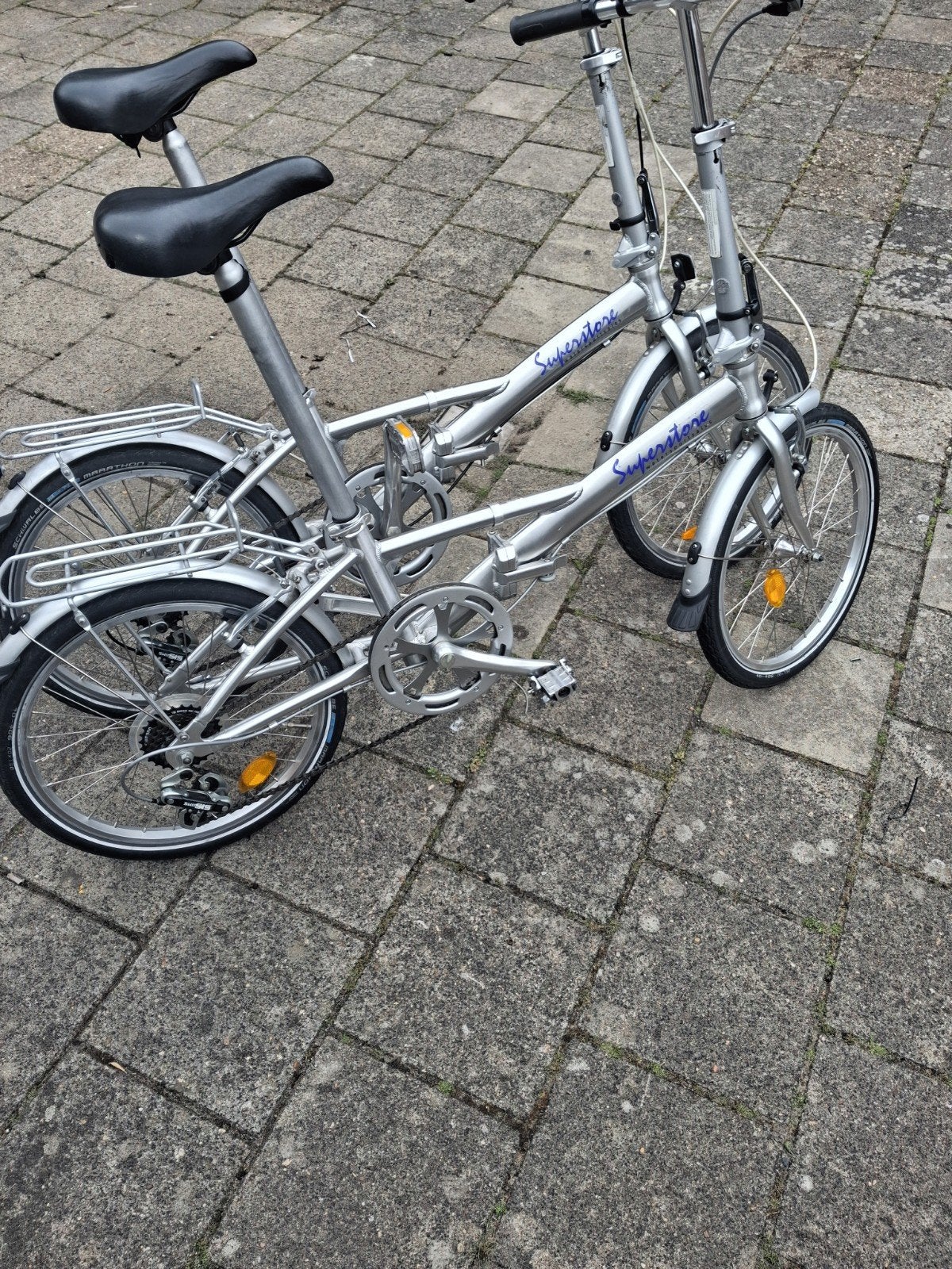 2 vouwfietsen, Ophalen of Verzenden, Gebruikt, 20 inch of meer, Versnellingen