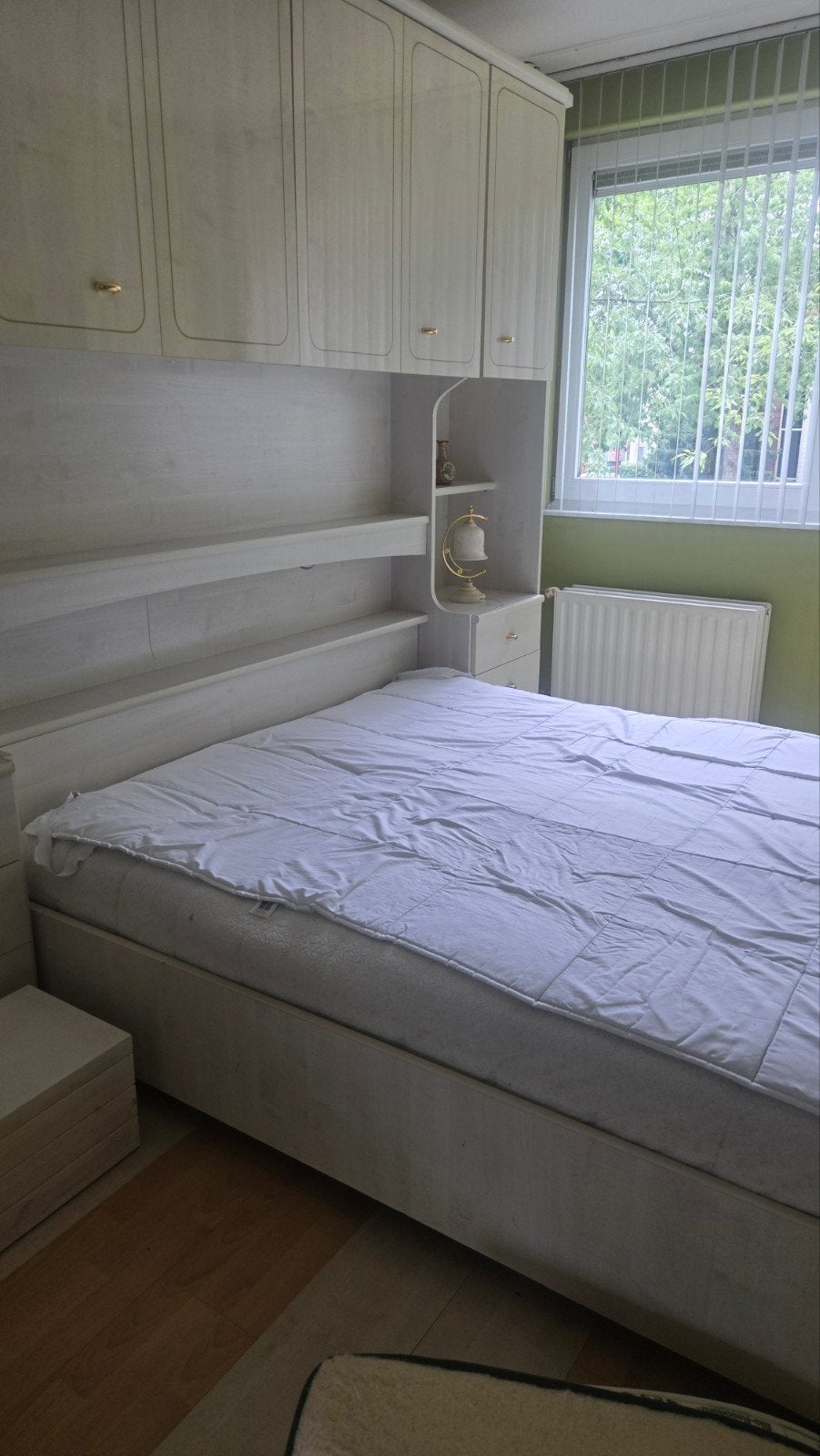 Tweepersoonsbed met ombouw en opbergruimte, Ophalen, Gebruikt, Klassiek, Tweepersoons