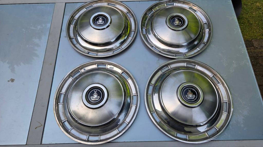 4x oude Rover P5 3L wieldop oldtimer wieldoppen, Ophalen of Verzenden, Gebruikt