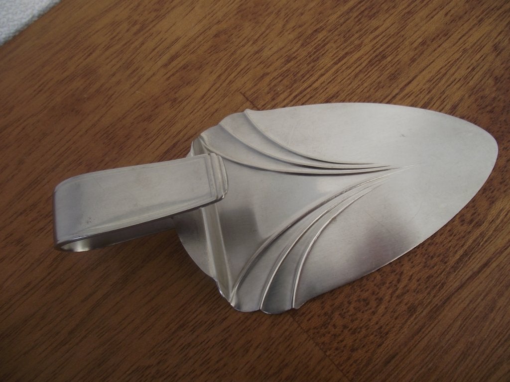 RVS vintage taartschep Gero Zilmeta 562 Chevron 15cm 1936-62, Ophalen of Verzenden