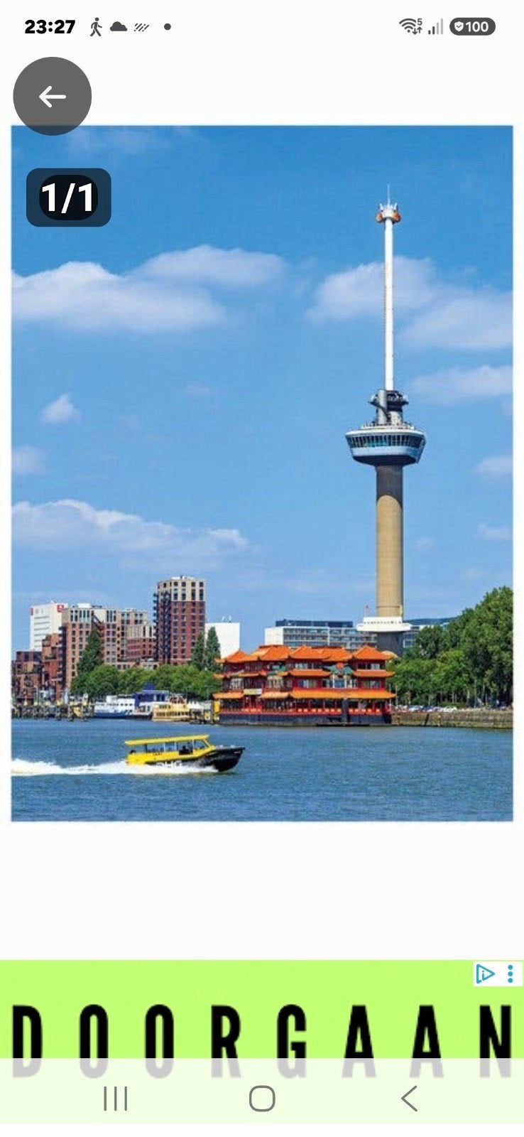 2 tickets Euromast, Tickets en Kaartjes, Twee personen, 1 overnachting