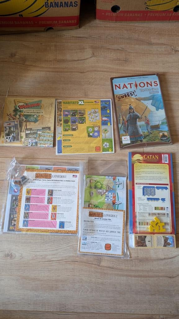 Bordspel uitbreidingen Nieuw in folie, Vijf spelers of meer, Ophalen of Verzenden, Gebruikt, Diverse