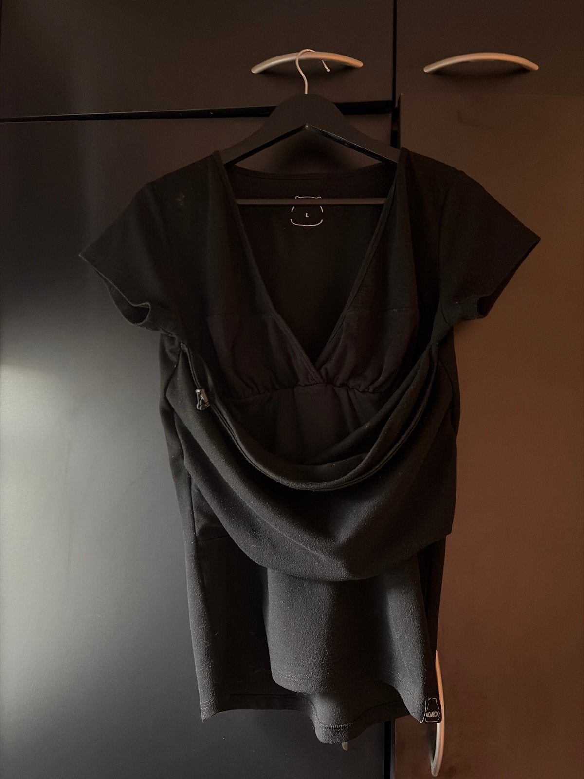 Womboo draagshirt zwart maat L, Zwart, Maat 42/44 (L), Zo goed als nieuw, Shirt of Top