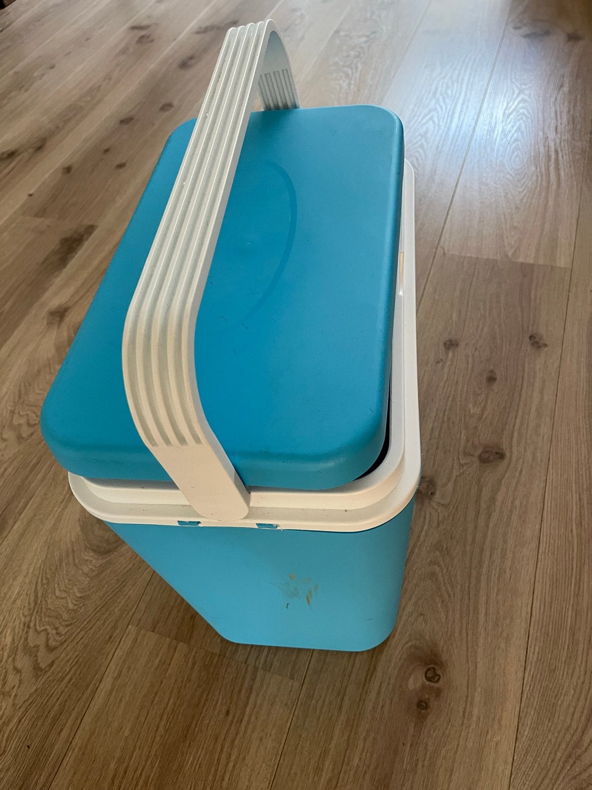 Blauwe koelbox met handvat, Caravans en Kamperen, Ophalen, Gebruikt, Koelbox, Koelelement